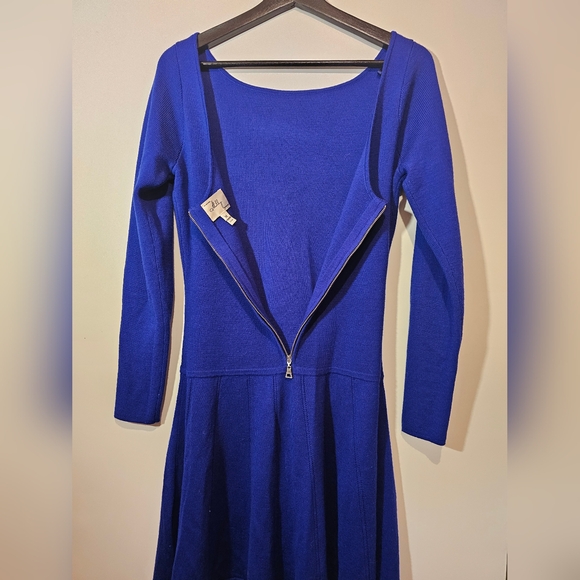 MILLY  NEW YORK | SANDRA Merino Wool Pleated Dress. No flaws. Sz M - Picture 11 of 16